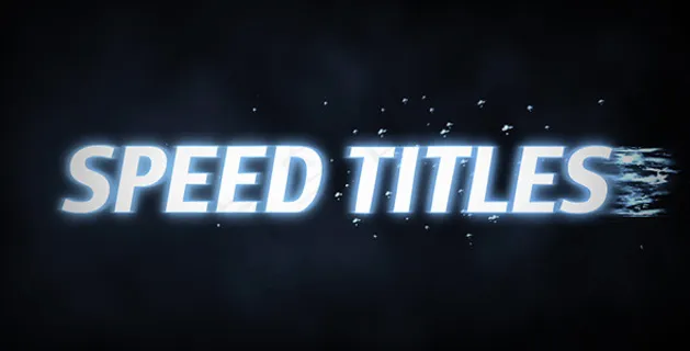 大气快速文字展示动感标题动画AE模...