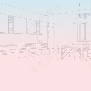 简约手绘家具背景