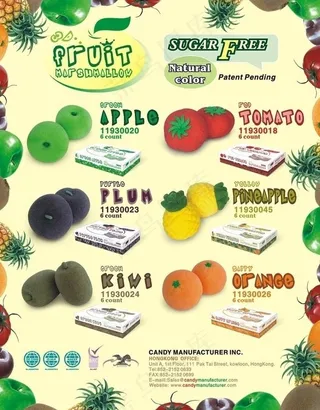 水果棉花糖单张图片