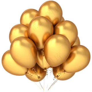 彩色热气球彩蛋透明背景免扣素材