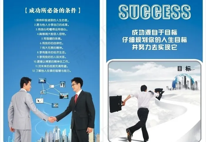 企业文化 成功图片cdr矢量模版下载