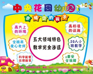 幼儿园宣传海报