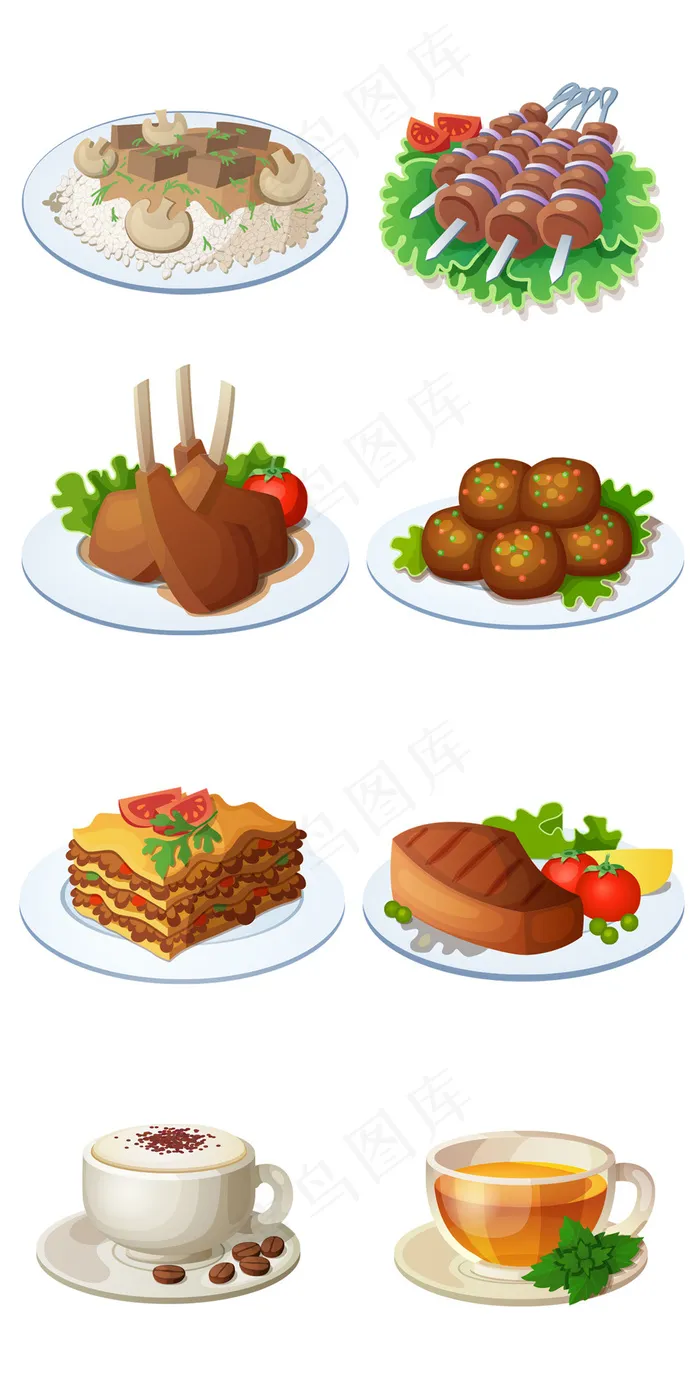 食品食物美食淘宝png透明素材psd模版下载