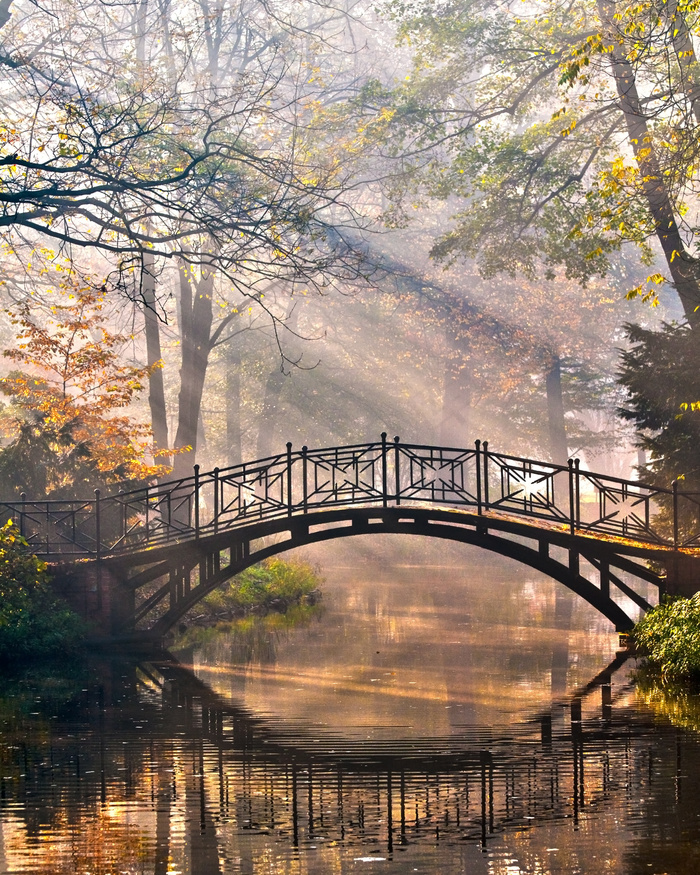 美丽拱桥风景