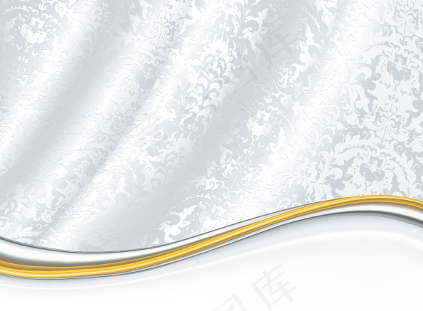 明亮的白色花卉矢量集04