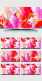 情人节爱心气球视频素材