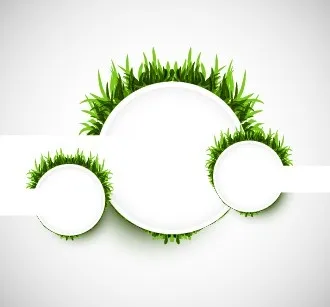 绿色草坪装饰矢量图ai矢量模版下载