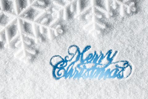 雪花与字体背景