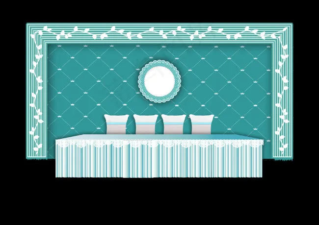 签到区 婚礼庆典形象区 茶歇区 素材psd模版下载