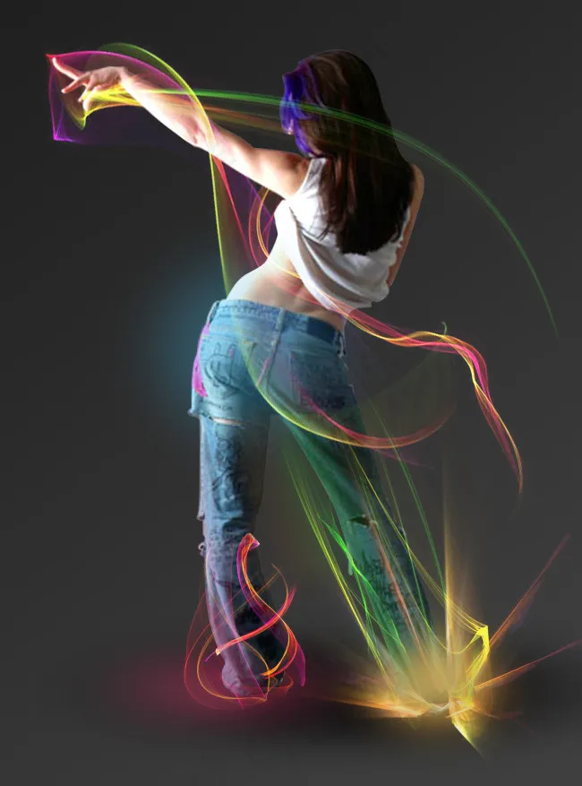 炫舞女孩光速设计psd模版下载