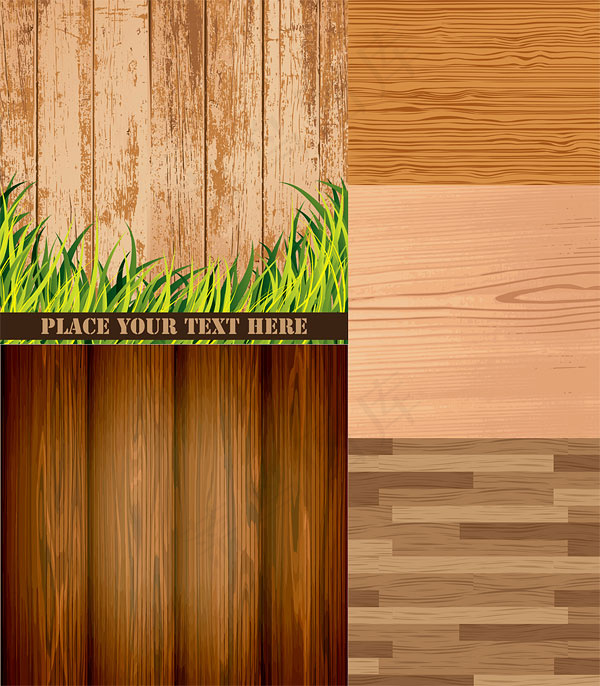 木板木纹背景矢量素材