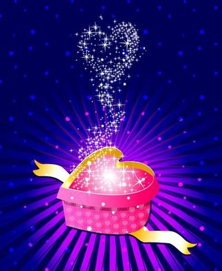 精美情人节礼盒矢量素材