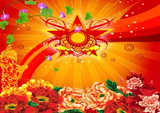 51劳动节红色海报设计PSD分层素...