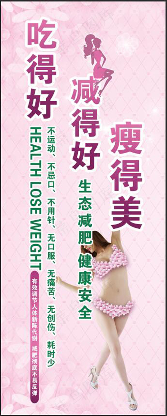 美容纤体塑形展板