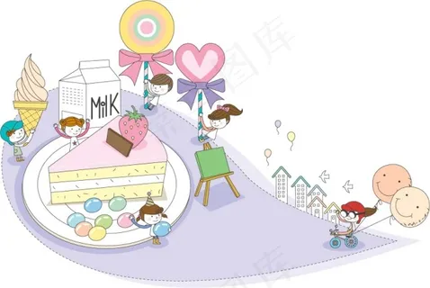 矢量卡通可爱插画素材 矢量卡通可爱插画素材