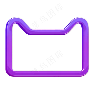 紫色电商天猫猫头