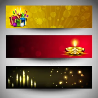 网站标题或横幅印度教节日排灯节为社...