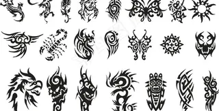 古典动物花纹图片