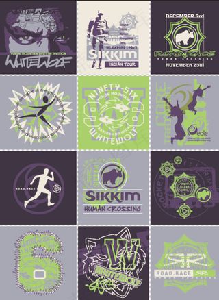 多种服装数码印花