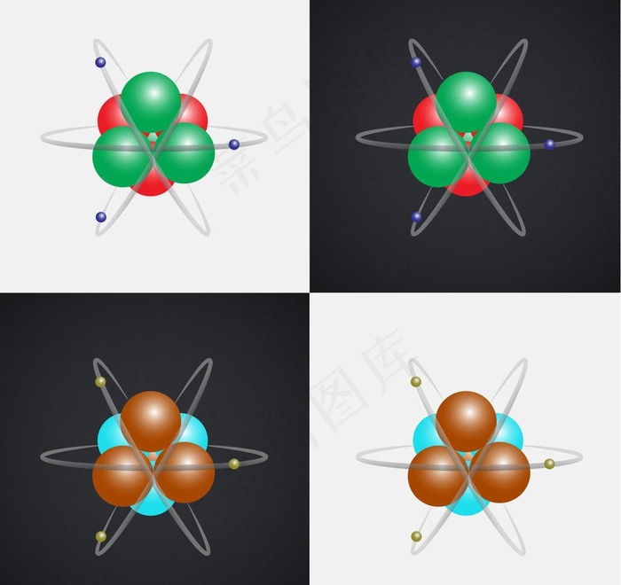 原子矢量图图片