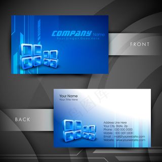 高档大气精致简洁名片设计模板