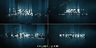 百叶窗遮罩变形字幕动画AE源文件