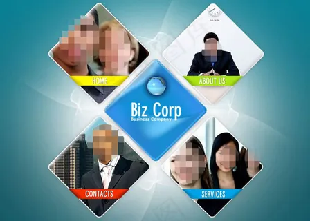 菱形布局flash动画 菱形布局flash动画