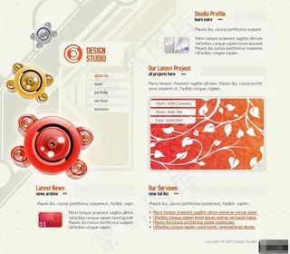 个人空间设计工作室网页模板