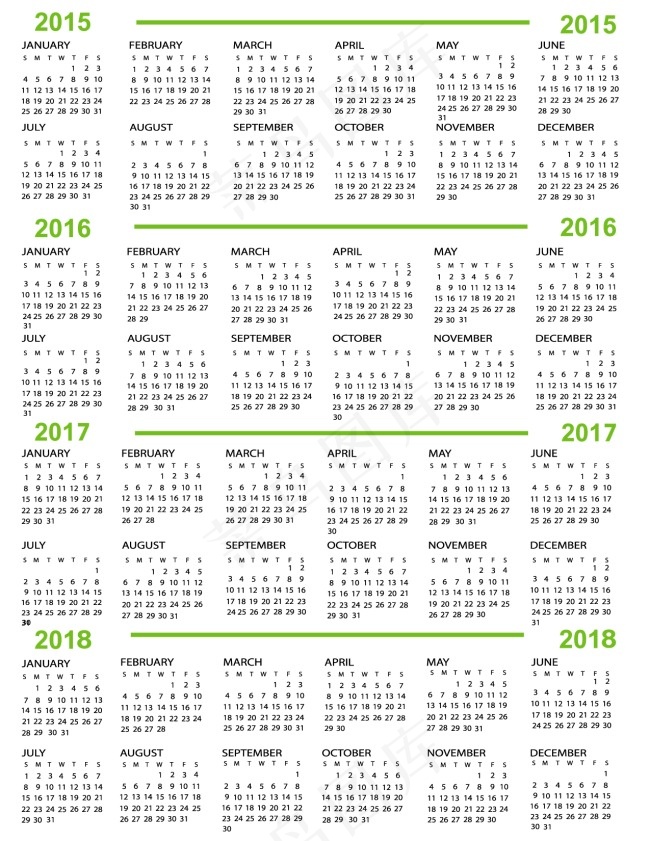 2015日历素材