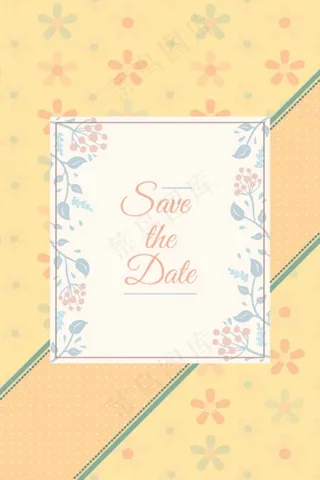 创意婚礼背景边框模板下载