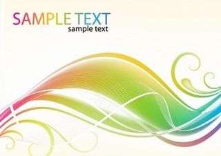 摘要彩色涡旋波矢量背景