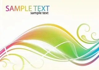 摘要彩色涡旋波矢量背景