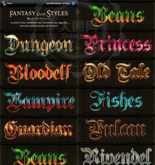 10款哥特风格的游戏字体样式