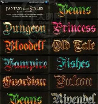 10款哥特风格的游戏字体样式