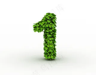 数字1设计素材