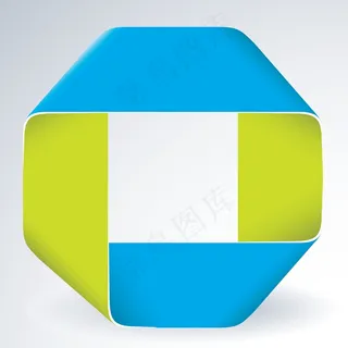 摘要无穷莫比斯环信息图形矢量模板