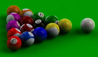 ~口袋台球台球桌