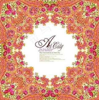 超酷的欧式边框花纹06图片