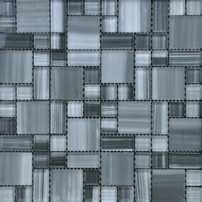 灰色磨砂水晶玻璃 马赛克3D 装修...