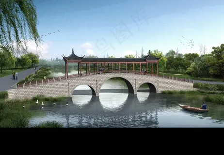 平顶廊桥图片 平顶廊桥图片