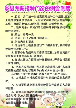 例会制度展板图片