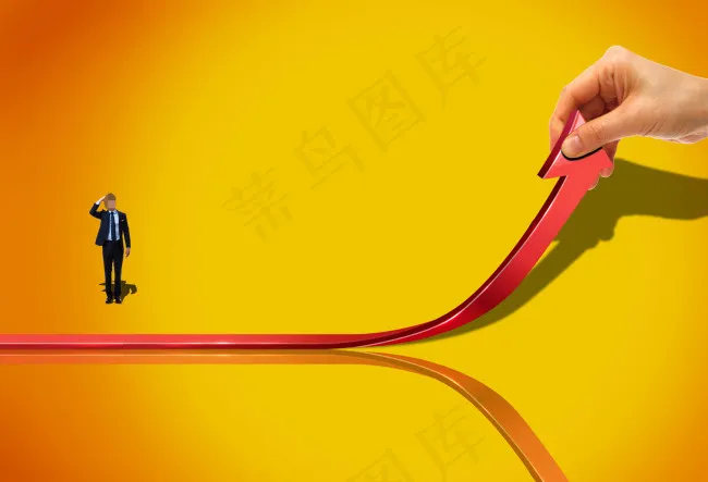 红色箭头psd模版下载