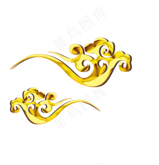 祥云金色祥云PNG免扣素材