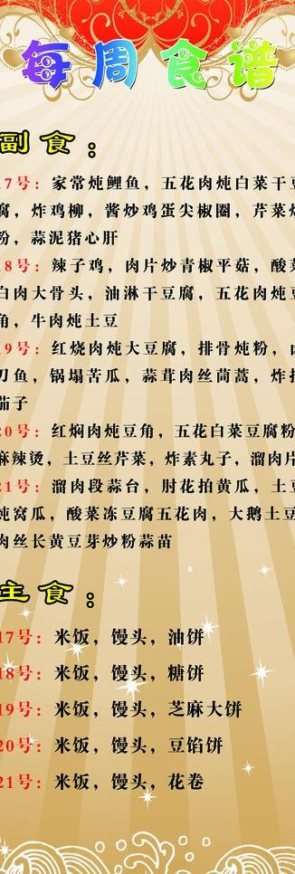 健康饮食 x展架图片psd模版下载