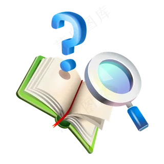 手绘手拿放大镜观察效果PNG素材下...