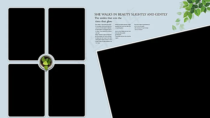 旅游纪念册图片psd模版下载