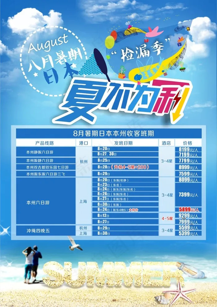 日本捡漏季cdr矢量模版下载