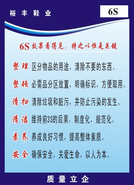 5S标语8cdr矢量模版下载