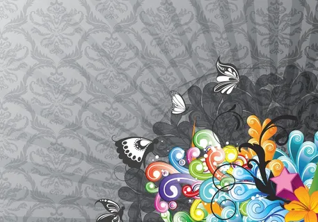 摘要背景与蝴蝶矢量丰富多彩