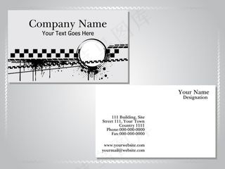 高档大气精致简洁名片设计模板